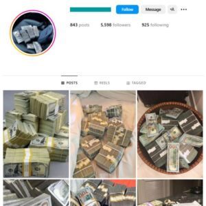 5K Cash Money Instagram Account for sale