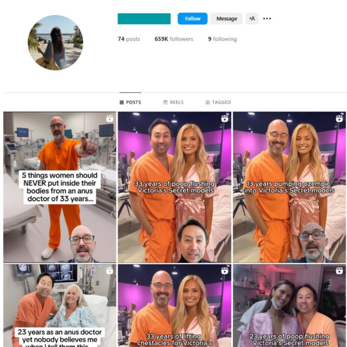 650K Health Tips Instagram Account for Sale