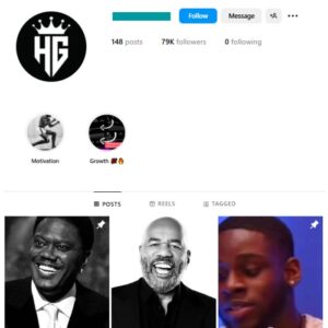 75K Entrepreneur Motivation Instagram Account for sale