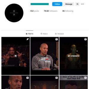 78K Motivation Discipline Instagram Account for sale