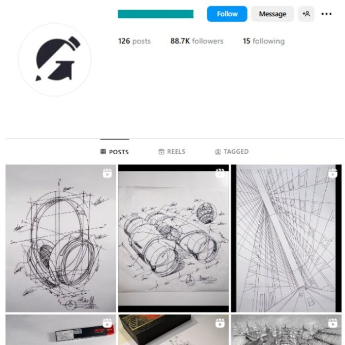 85K Art Sketching Instagram Account for sale