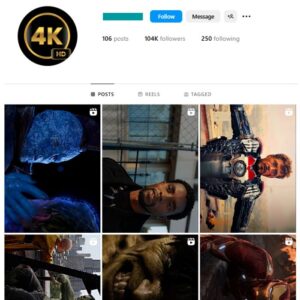 100K Hollywood Movie Clips Instagram Account for sale