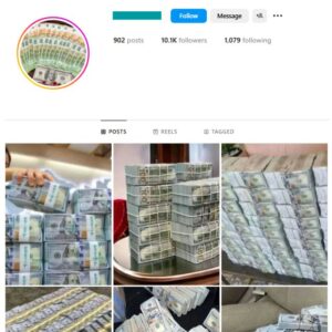 10K Cash Money Instagram Account for sale