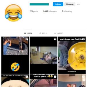 1K Funny Fails Instagram Account for sale