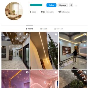 1K Interior Luxury Home Instagram Account for sale