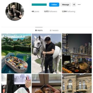1K Millionaire Money Instagram Account for sale