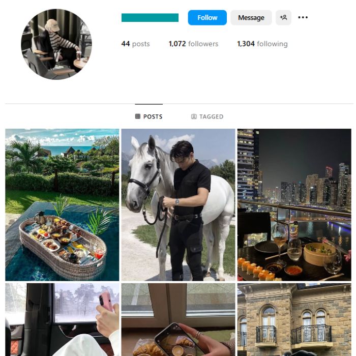 1K Millionaire Money Instagram Account for sale