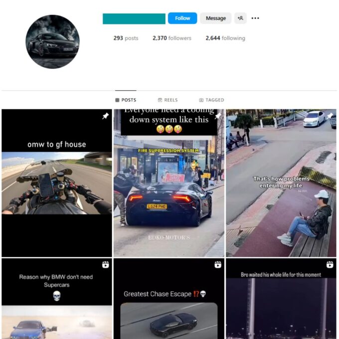 2K Cryptocurrency Trading Instagram Account for Sale