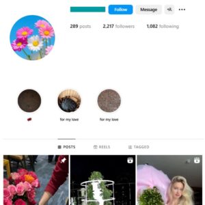 2K Flower Bouquets Instagram Account for sale