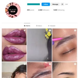 2K Women's Makeup Instagram Account for sale