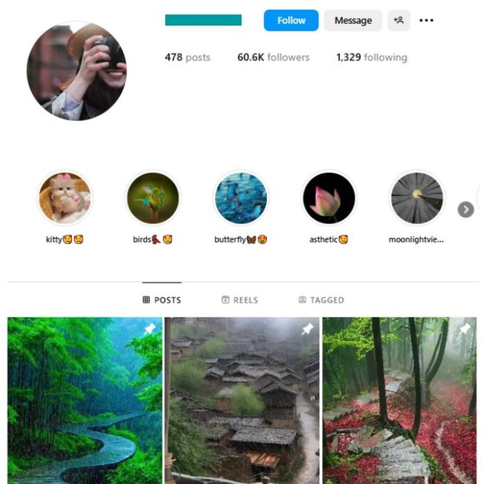 60K Travel Nature Instagram Account for sale