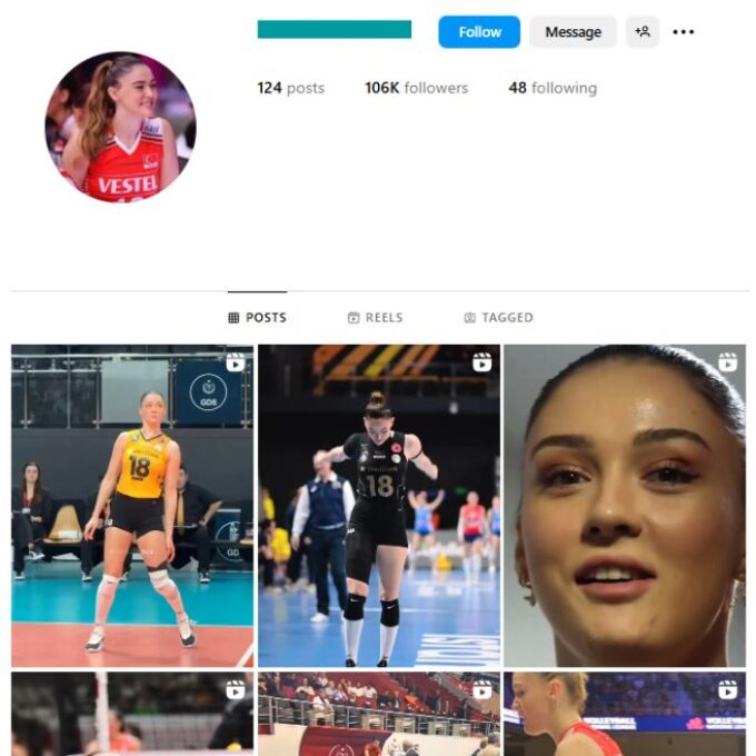 105K Sports Female Celebrity Instagram Account for sale