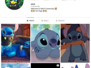10K Disney Cartoon Stitch Instagram Account for sale