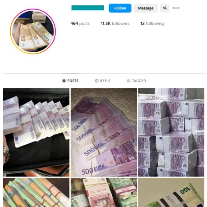 11K Cash Money Instagram Account for sale
