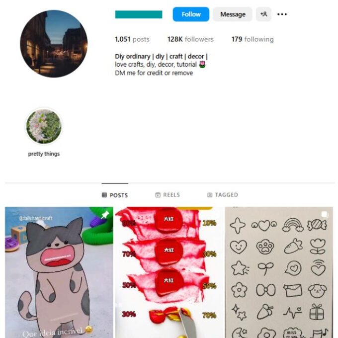 125K Art Drawings Instagram Account for sale