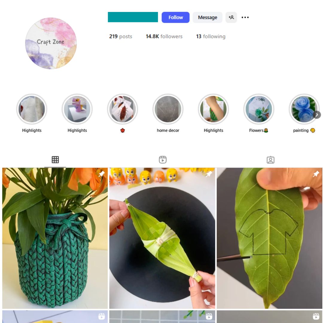 14K Handmade Art Instagram Account for Sale