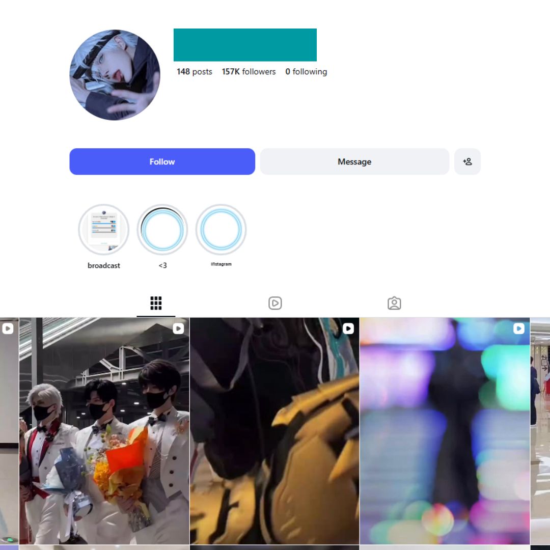 150K Asian Cosplay Instagram Account for Sale