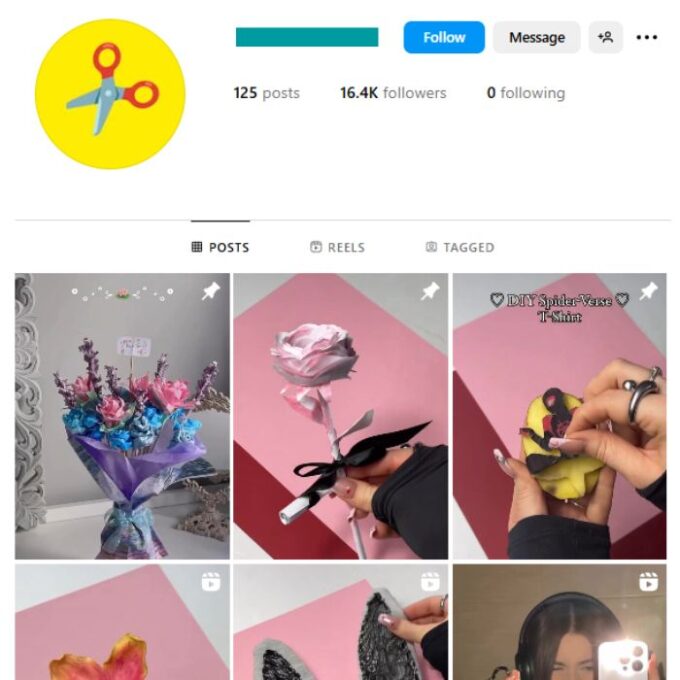 15K Flower Craft Instagram Account for sale
