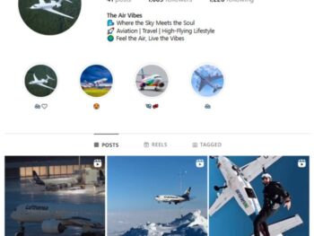 1K Airlines Aviation Instagram Account for sale