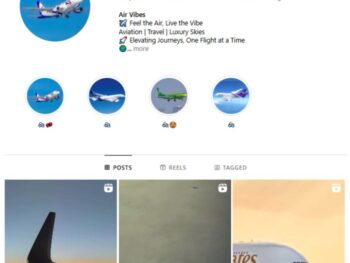 1K Aviation Airplanes Instagram Account for sale