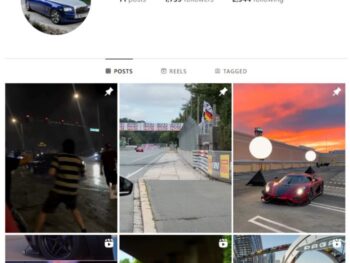 1K Exotic Cars Instagram Account for sale