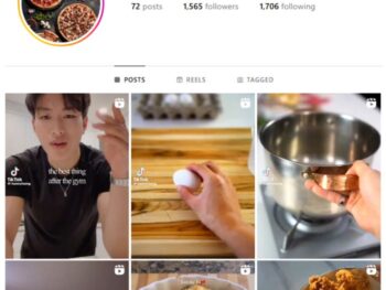 1K Food Cooking Instagram Account for sale