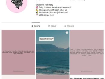 1K Girl's Motivation Instagram Account for sale