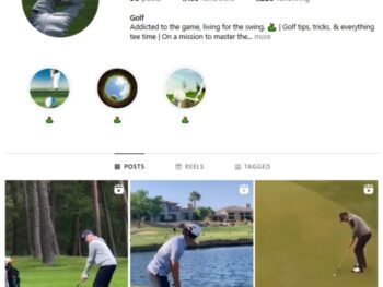 1K Golf Highlights Instagram Account for sale
