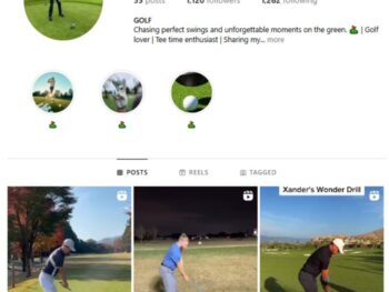 1K Golf Sports Instagram Account for sale