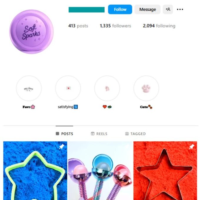 1K Satisfying ASMR Instagram Account for sale