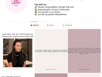 1K Women's Empowerment Instagram Account for sale