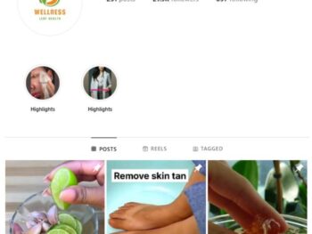 20K Health Wellness Instagram Account for sale