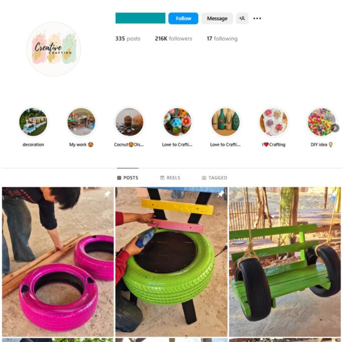 210K DIY Craft Instagram Account for Sale