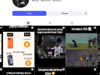 230K Cryptocurrency Bitcoin Instagram Account for Sale