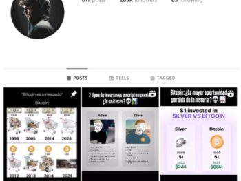 260K Cryptocurrency Bitcoin Instagram Account for sale