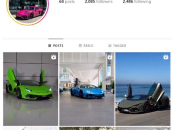 2K Fast Cars Instagram Account for sale