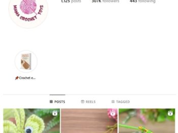 300K Crochet DIY Knitting Instagram Account for sale