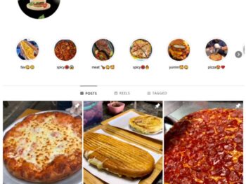 34K Pizzas Fast Food Instagram Account for sale