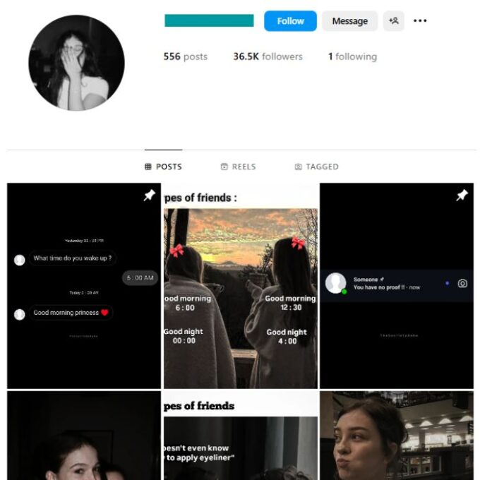 35K Women's Relationships Instagram Account for sale