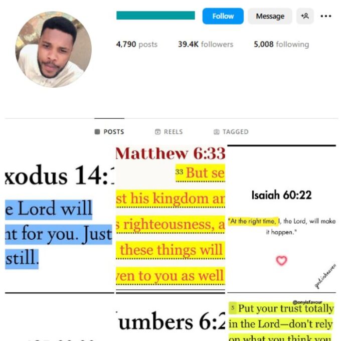 39K Christianity Jesus Instagram Account for sale