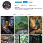 3K Cabin Interior Nature Instagram Account for sale
