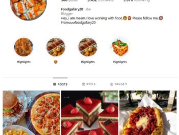 3K Food Cuisine Instagram Account for sale