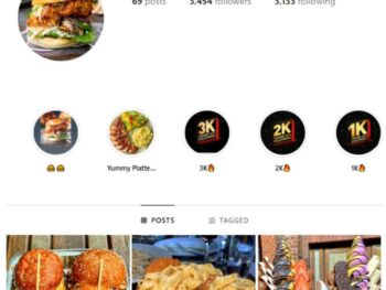 3K Food Cuisine Instagram Account for sale