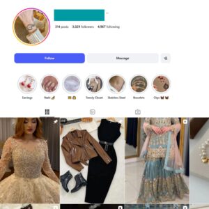 3K Girl's Jewelry Instagram Account for Sale