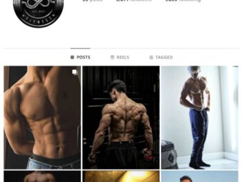3K Gym Workout Instagram Account for sale