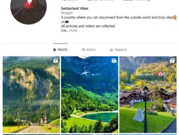 3K Travel Switzerland Instagram Account for sale