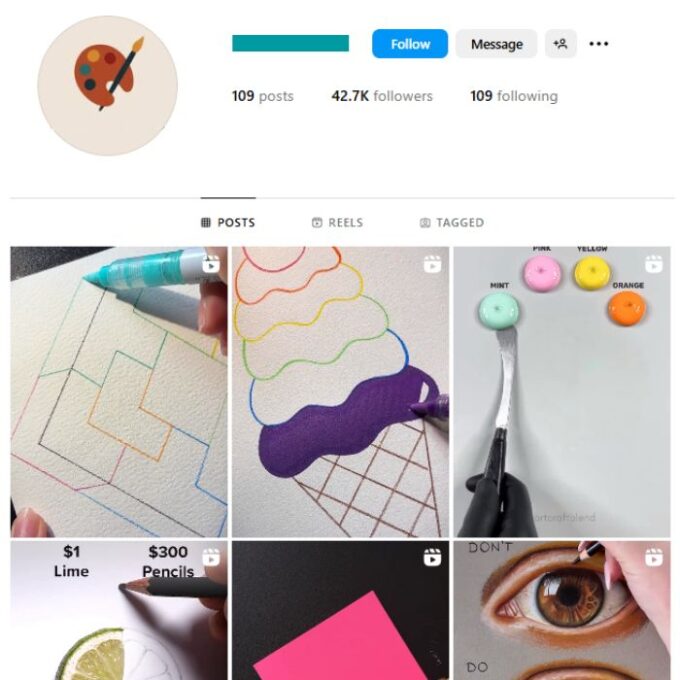 40K Paintings Art Instagram Account for sale