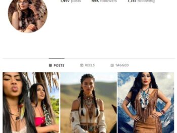 49K Native Americans Models Instagram Account for sale