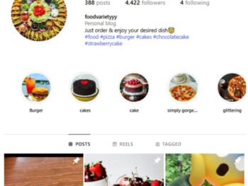 4K Food Reels Instagram Account for sale