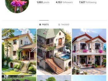 4K Real Estate Mansions Instagram Account for sale